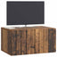 Væghængt TV-skab 59,5 x 41 x 30 cm Gammelt træ Konstrueret træ