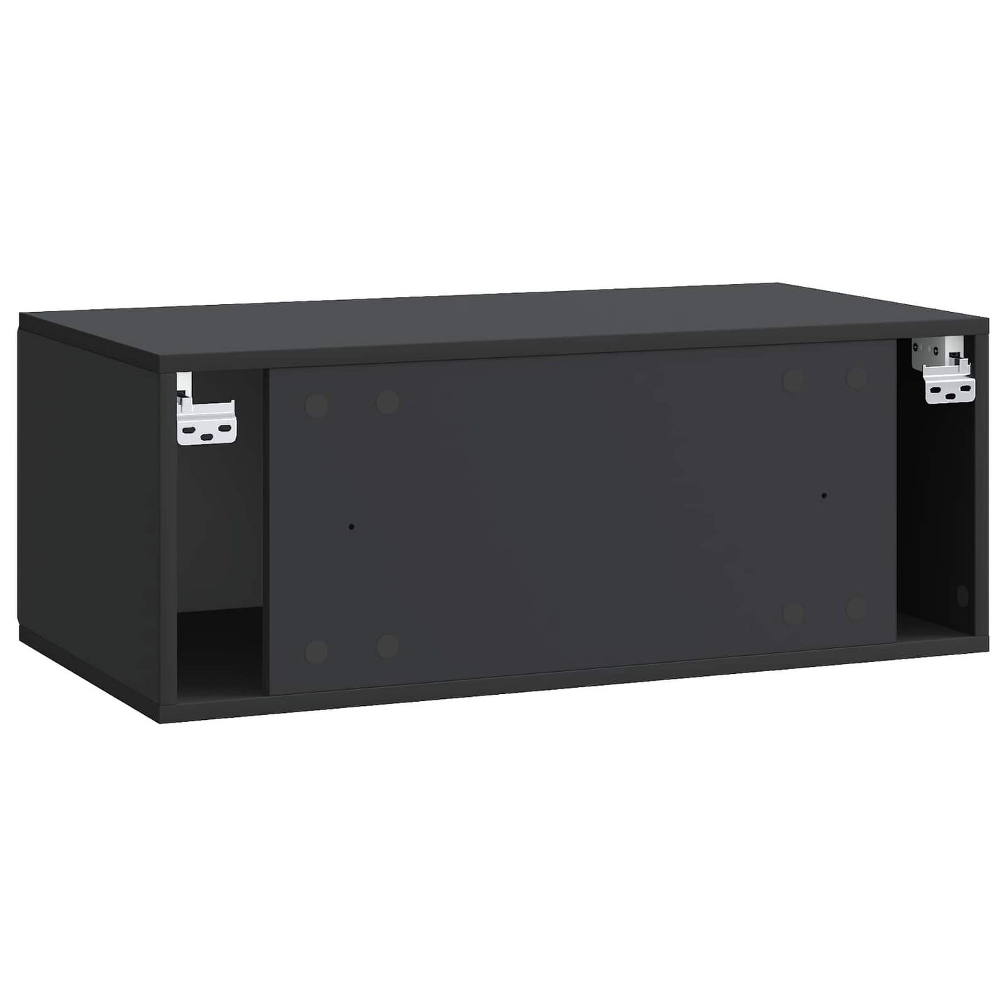 Væghængt TV-skab 78,5 x 41 x 30 cm Sort Konstrueret træ