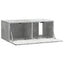 Væghængt TV-skab 78,5 x 41 x 30 cm Betongrå Konstrueret træ