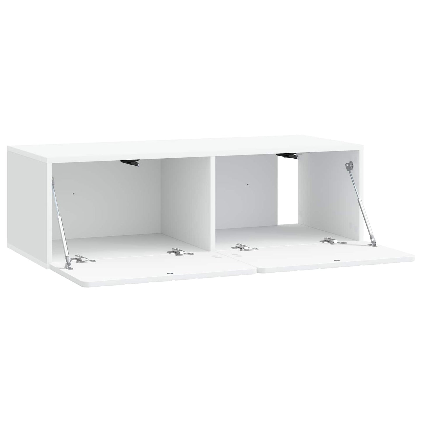 Væghængt TV-skab 98 x 41 x 30 cm Hvid Konstrueret træ