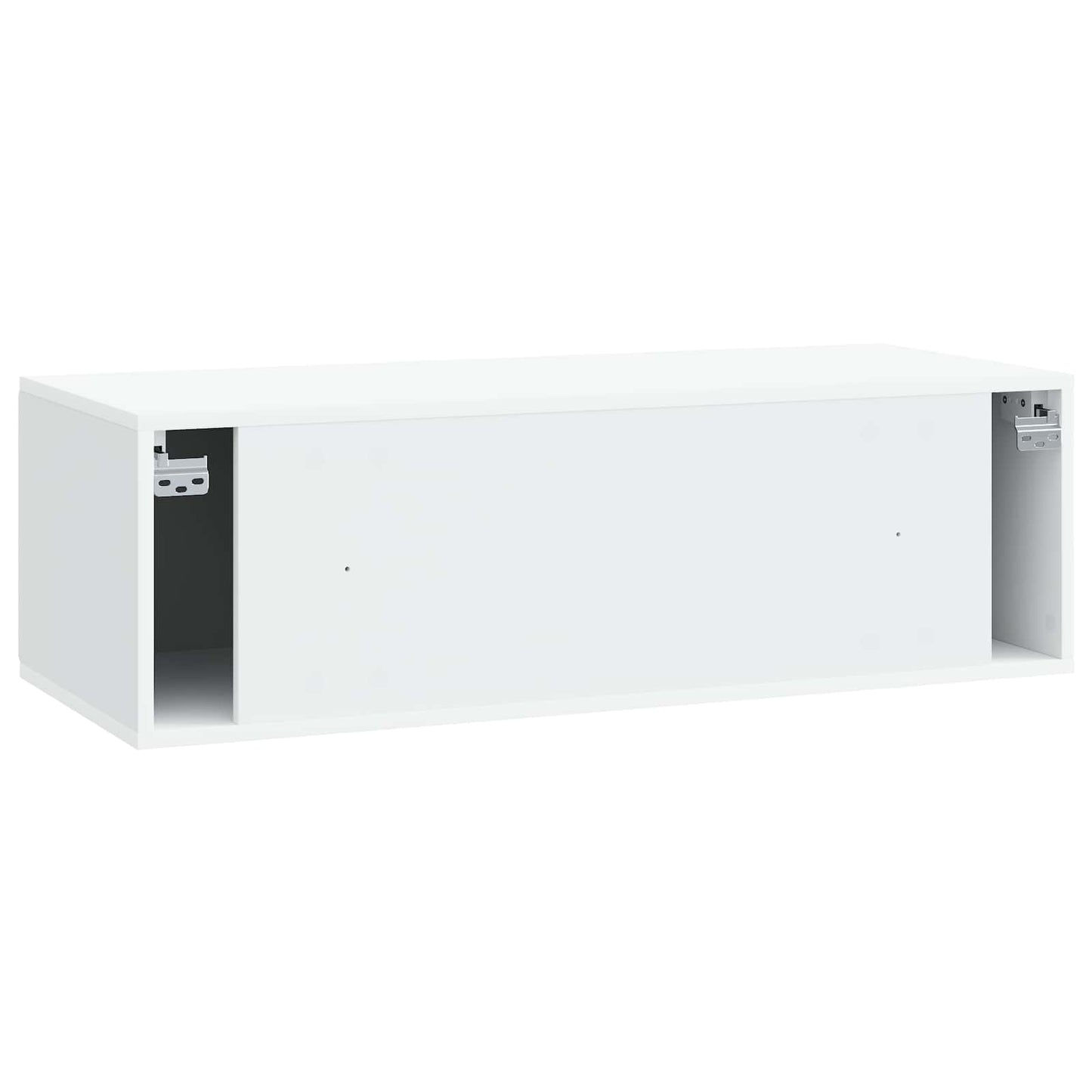 Væghængt TV-skab 98 x 41 x 30 cm Hvid Konstrueret træ