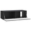 Væghængt TV-skab 98 x 41 x 30 cm Sort Konstrueret træ
