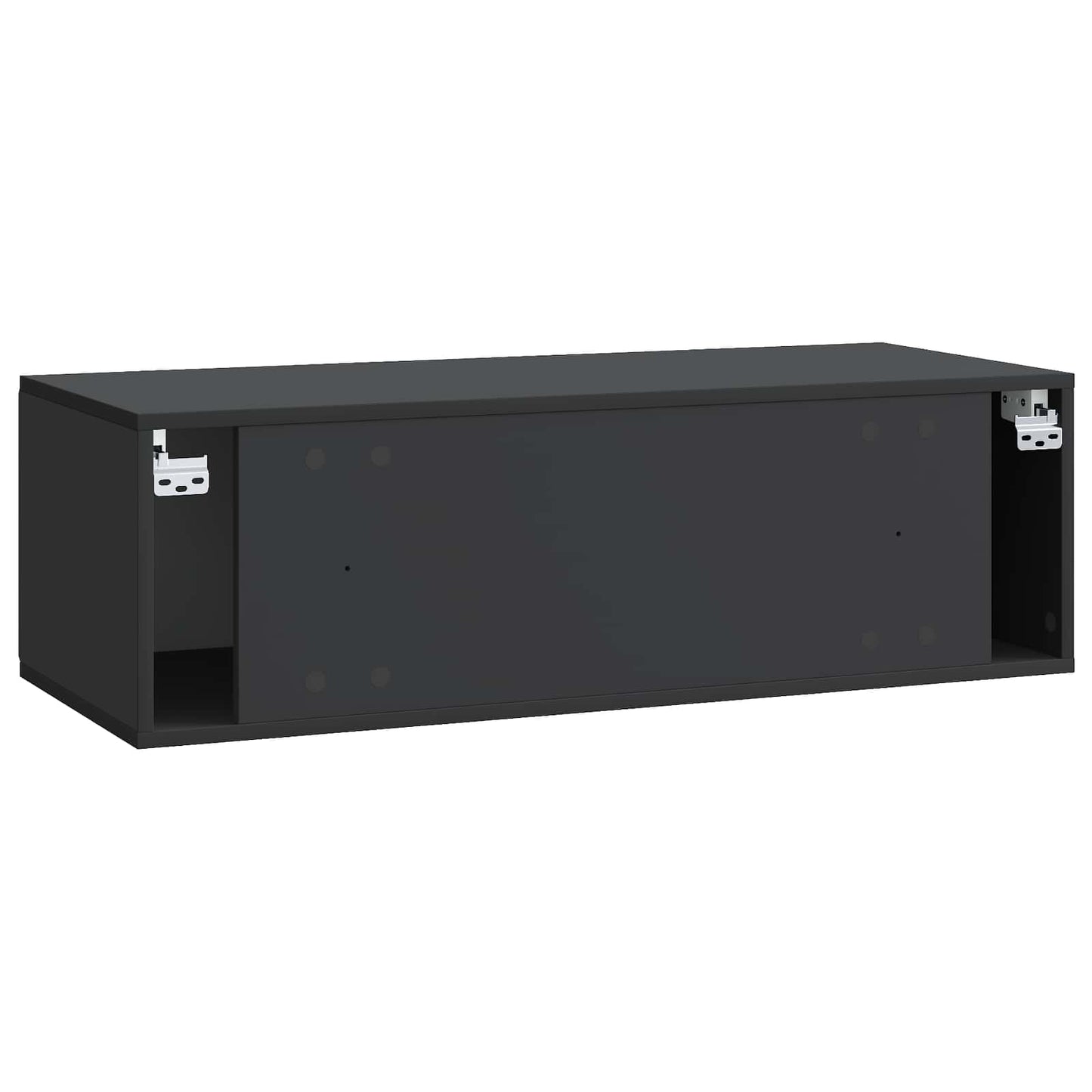 Væghængt TV-skab 98 x 41 x 30 cm Sort Konstrueret træ