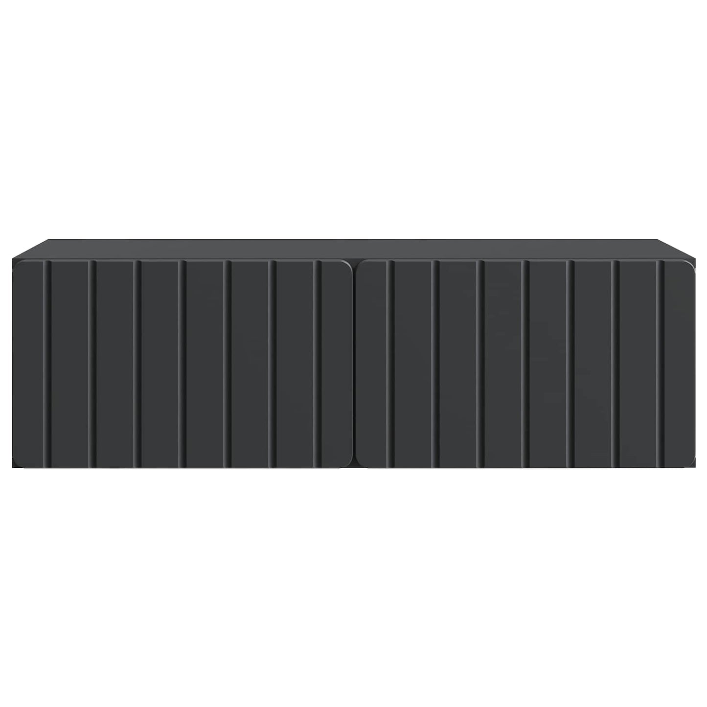 Væghængt TV-skab 98 x 41 x 30 cm Sort Konstrueret træ