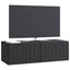 Væghængt TV-skab 98 x 41 x 30 cm Sort Konstrueret træ