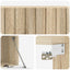 Væghængt TV-skab 98 x 41 x 30 cm Sonoma-eg Konstrueret træ