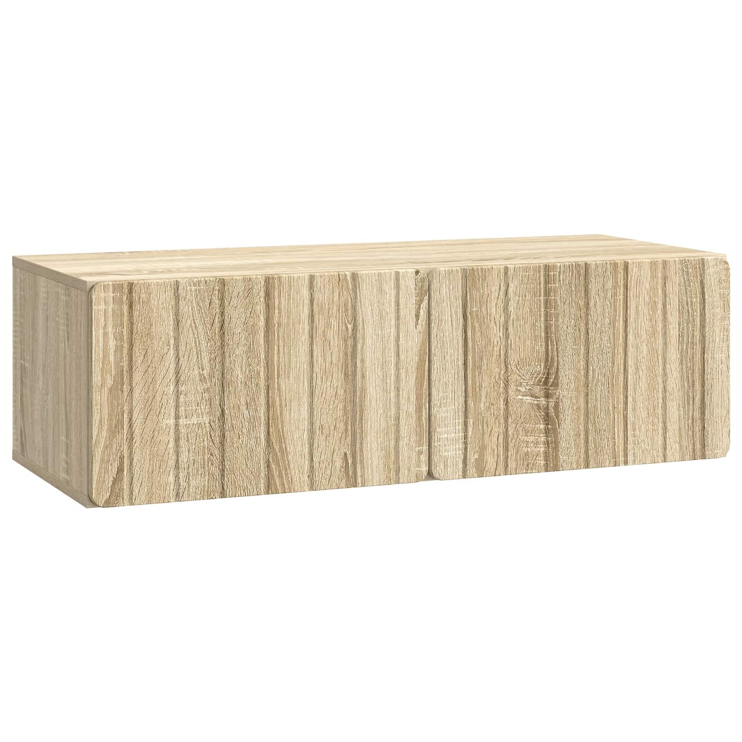 Væghængt TV-skab 98 x 41 x 30 cm Sonoma-eg Konstrueret træ