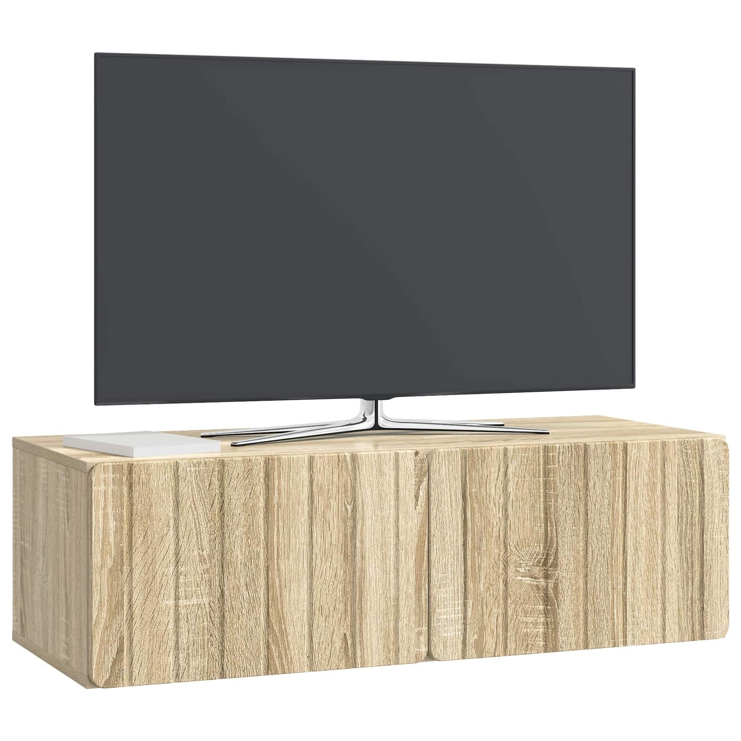 Væghængt TV-skab 98 x 41 x 30 cm Sonoma-eg Konstrueret træ