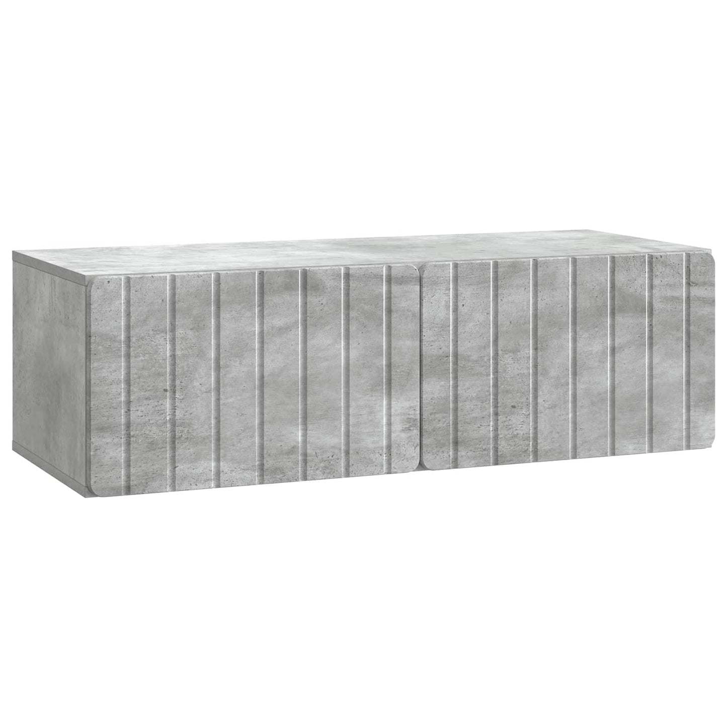 Væghængt TV-skab 98 x 41 x 30 cm Betongrå Konstrueret træ