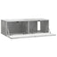 Væghængt TV-skab 98 x 41 x 30 cm Betongrå Konstrueret træ
