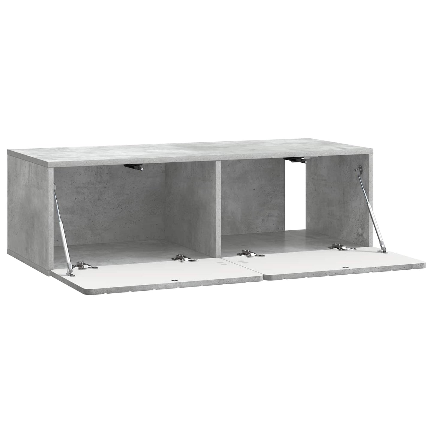 Væghængt TV-skab 98 x 41 x 30 cm Betongrå Konstrueret træ