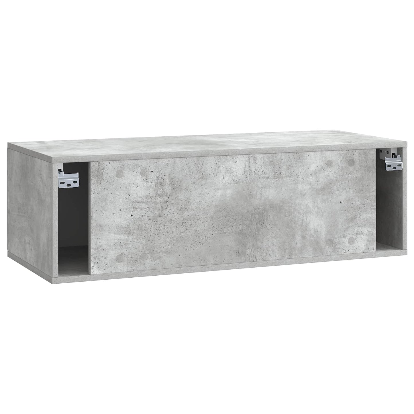 Væghængt TV-skab 98 x 41 x 30 cm Betongrå Konstrueret træ