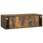 Væghængt TV-skab 98 x 41 x 30 cm Røget eg Konstrueret træ