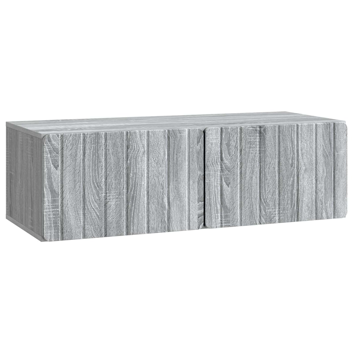 Væghængt TV-skab 98 x 41 x 30 cm Grå Sonoma Konstrueret træ