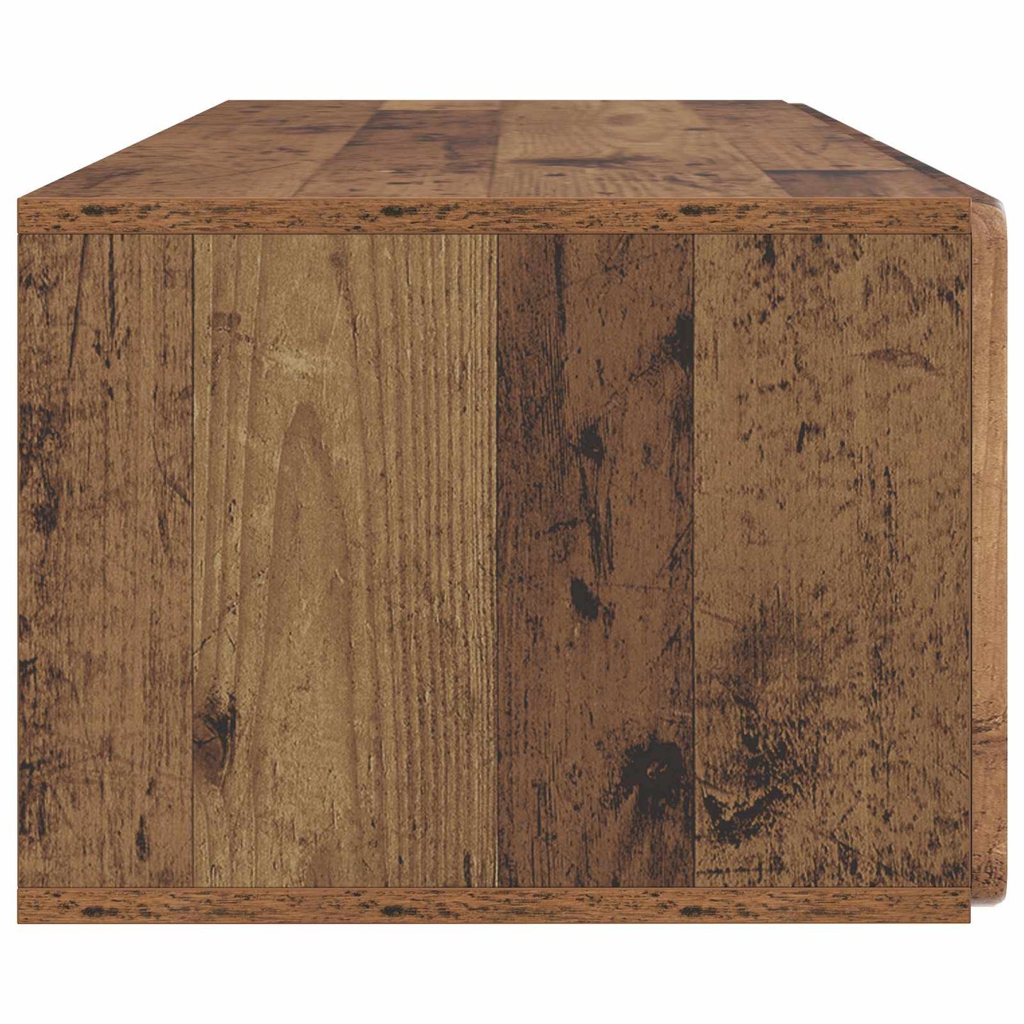 Væghængt TV-skab 98 x 41 x 30 cm Gammelt træ Konstrueret træ