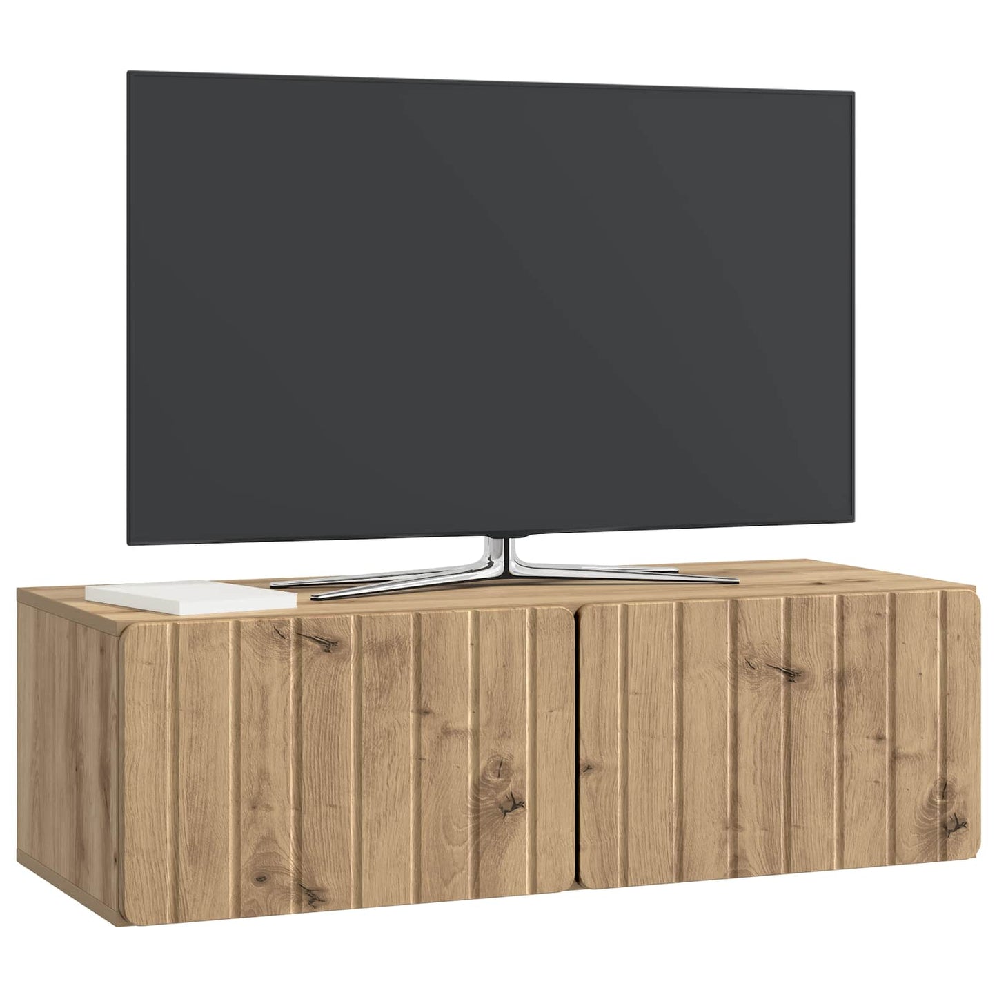 Væghængt TV-skab 98 x 41 x 30 cm Artisan-eg Konstrueret træ