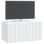 Væghængt TV-skab 59,5 x 31 x 30 cm Hvid Konstrueret træ