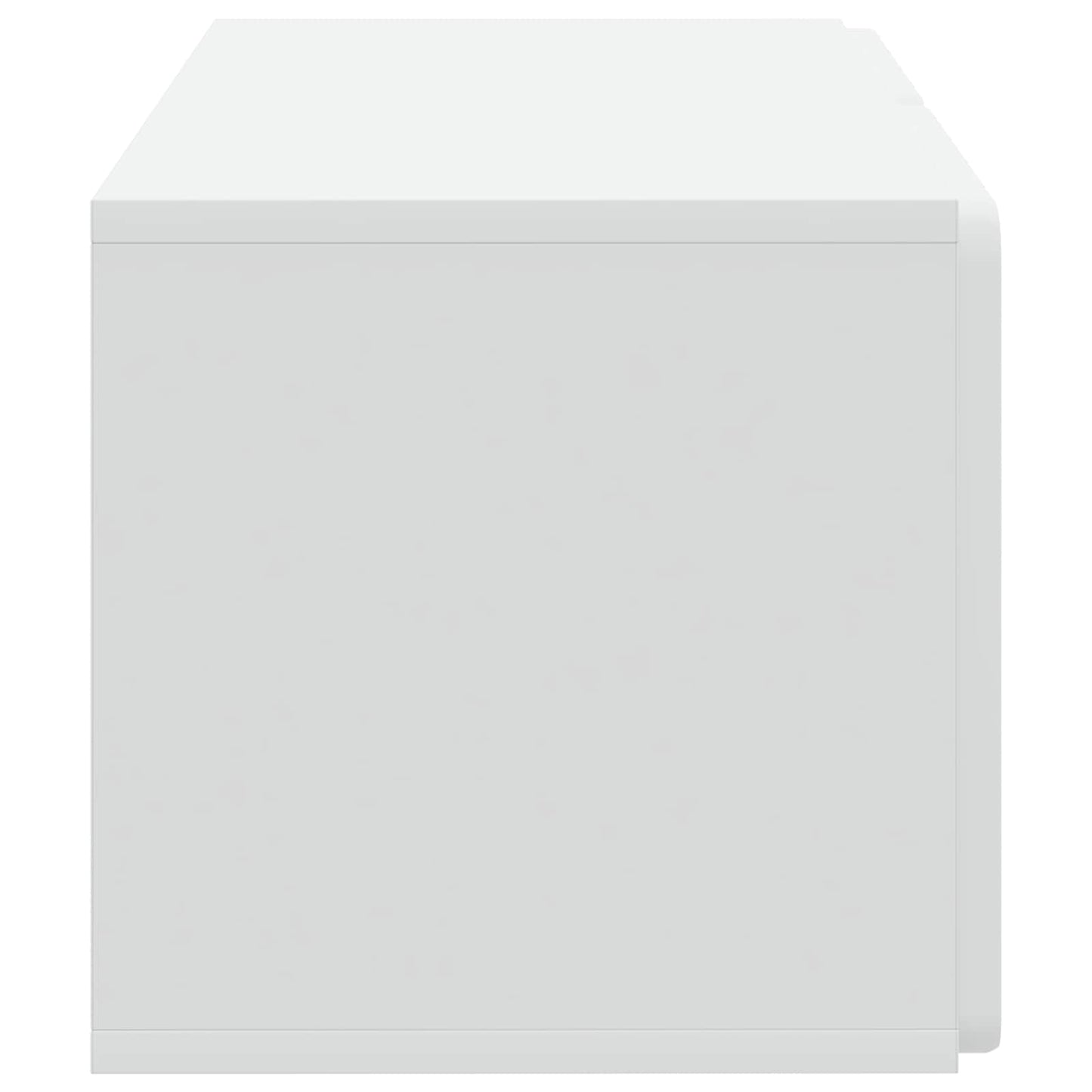 Væghængt TV-skab 59,5 x 31 x 30 cm Hvid Konstrueret træ