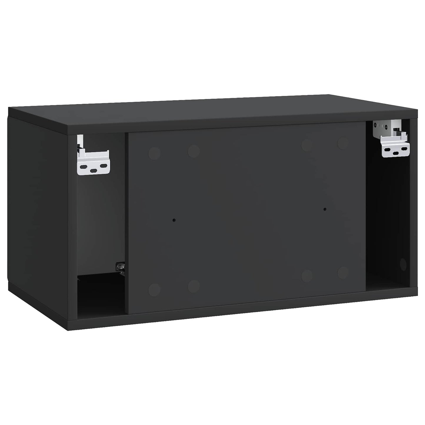 Væghængt TV-skab 59,5 x 31 x 30 cm Sort Konstrueret træ