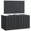 Væghængt TV-skab 59,5 x 31 x 30 cm Sort Konstrueret træ