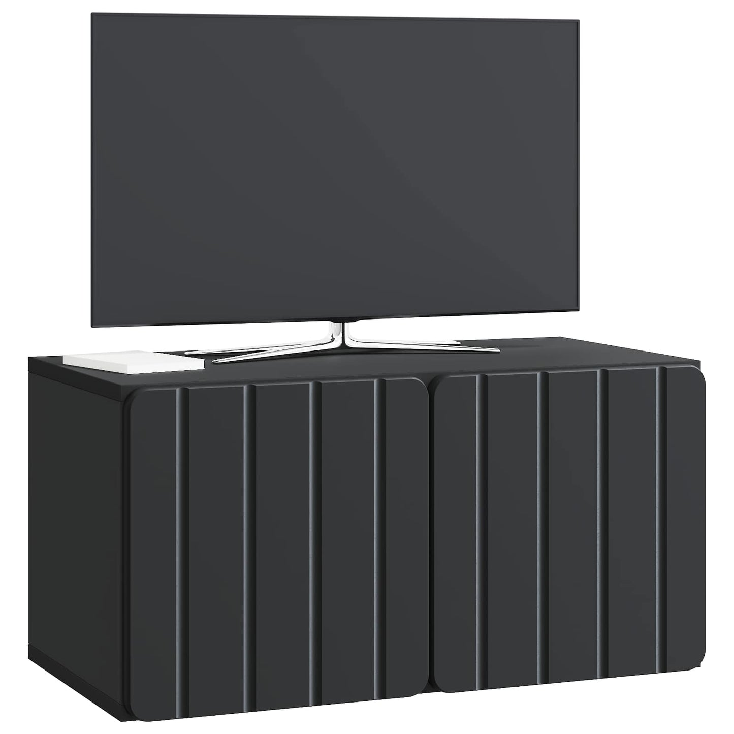 Væghængt TV-skab 59,5 x 31 x 30 cm Sort Konstrueret træ