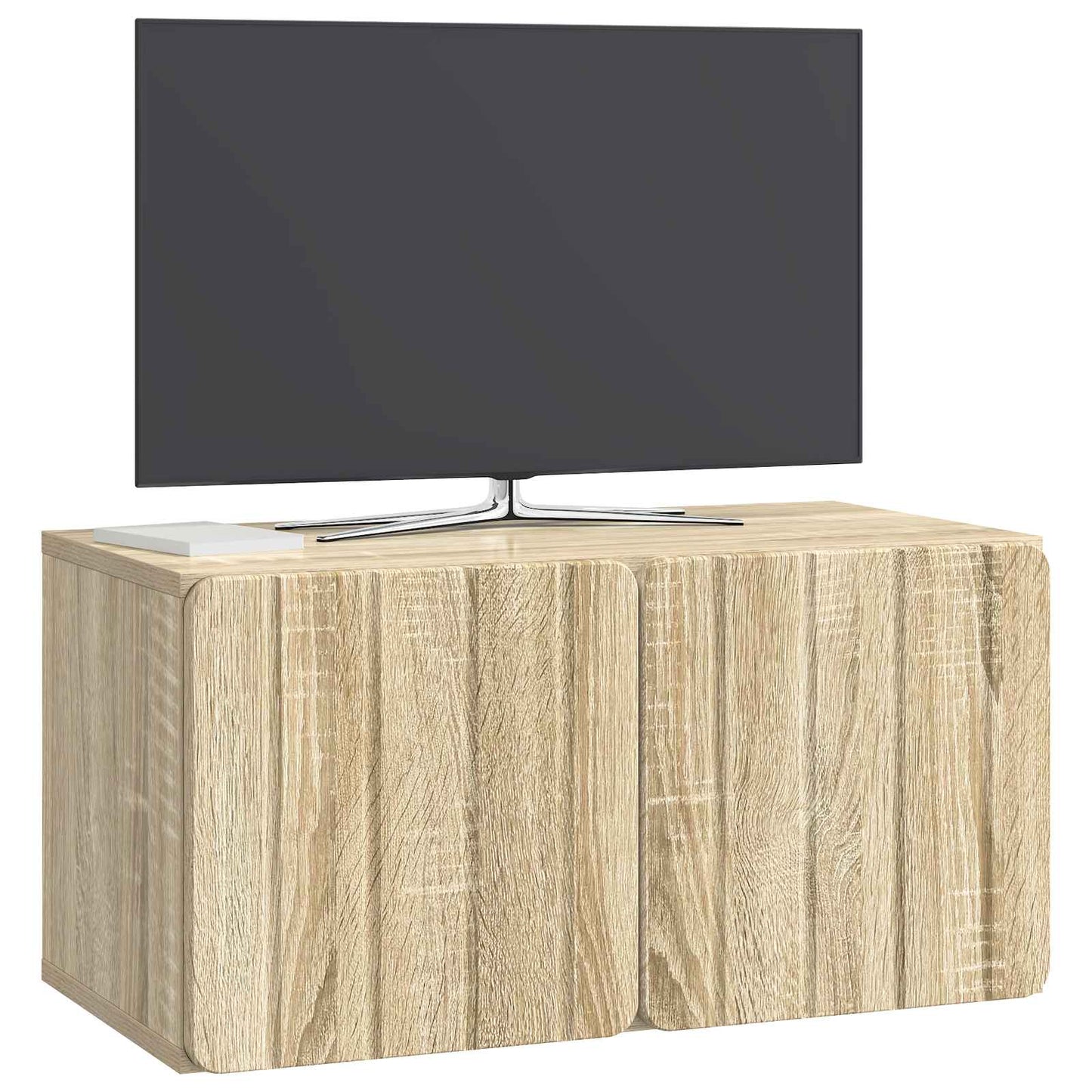 Væghængt TV-skab 59,5 x 31 x 30 cm Sonoma-eg Konstrueret træ