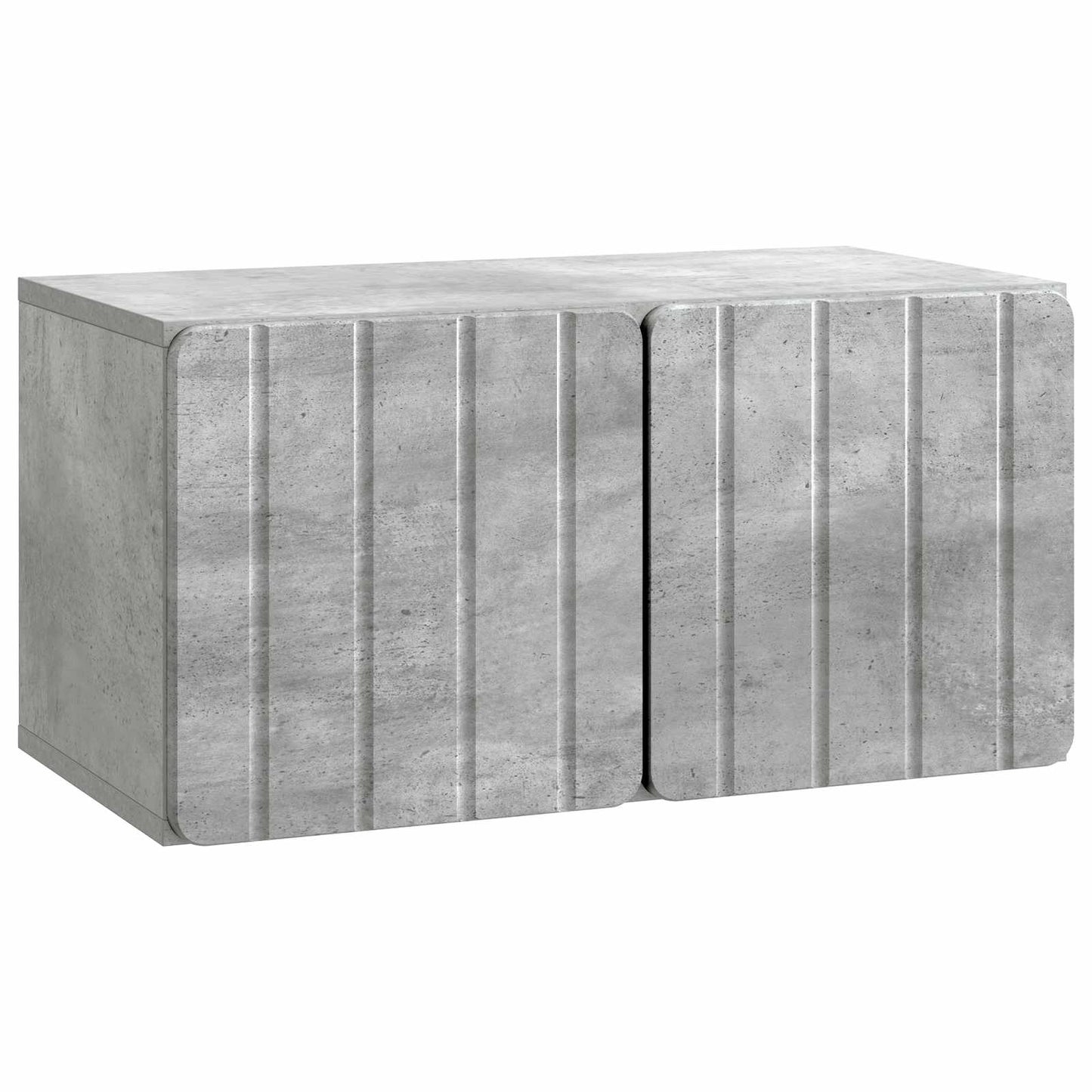 Væghængt TV-skab 59,5 x 31 x 30 cm Betongrå Konstrueret træ