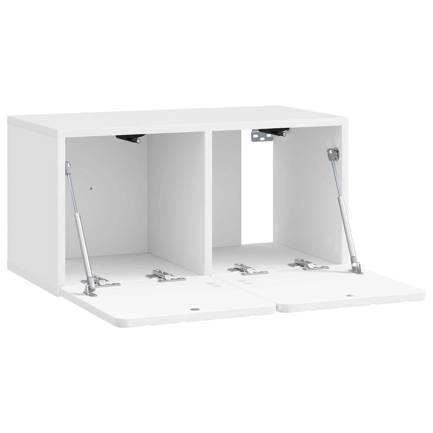 Væghængt TV-skab 59,5 x 31 x 30 cm Hvid højglans