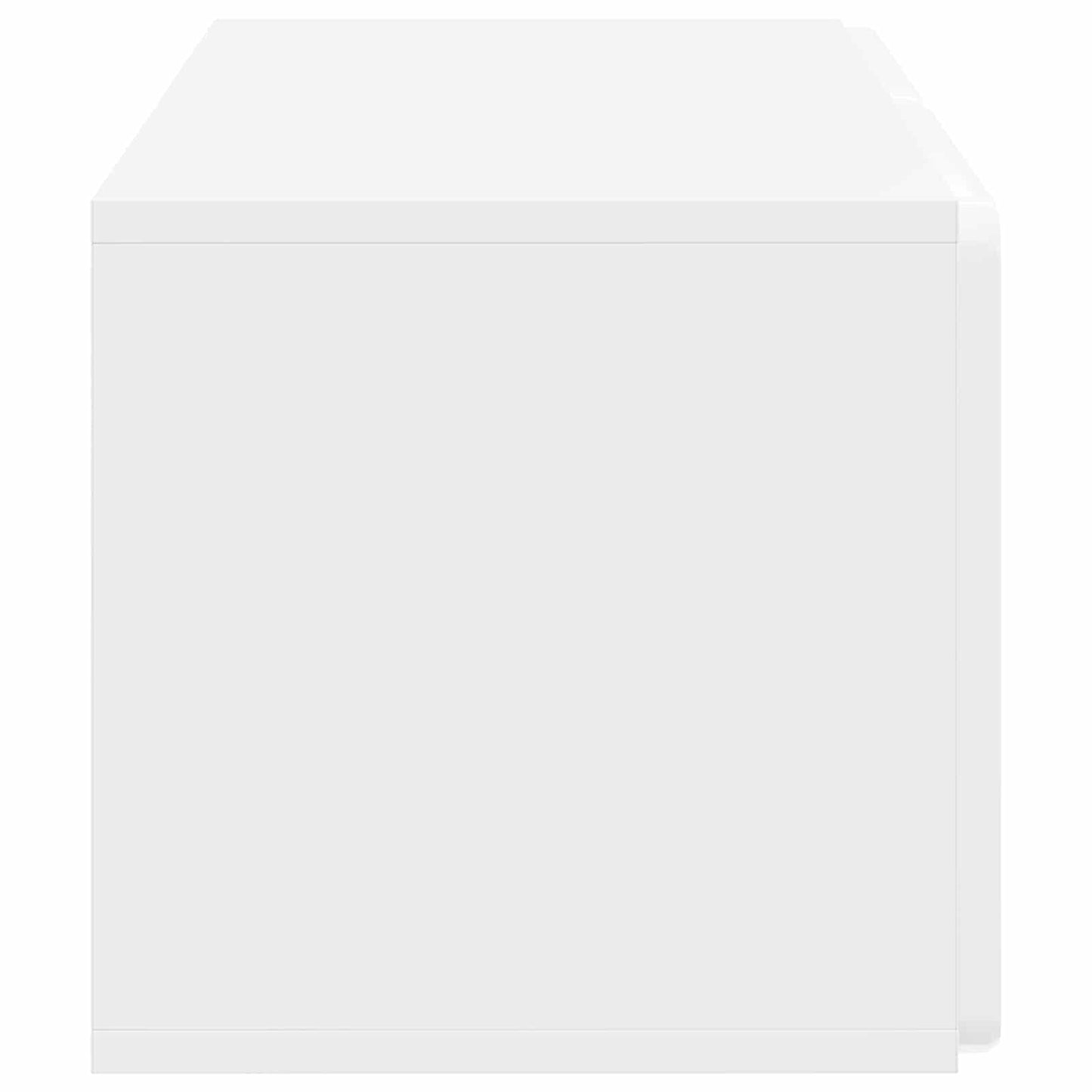 Væghængt TV-skab 59,5 x 31 x 30 cm Hvid højglans