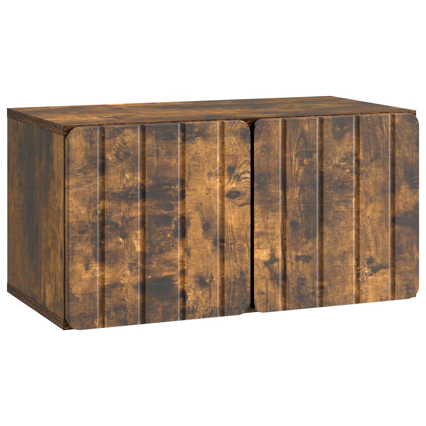 Væghængt TV-skab 59,5 x 31 x 30 cm Røget eg Konstrueret træ