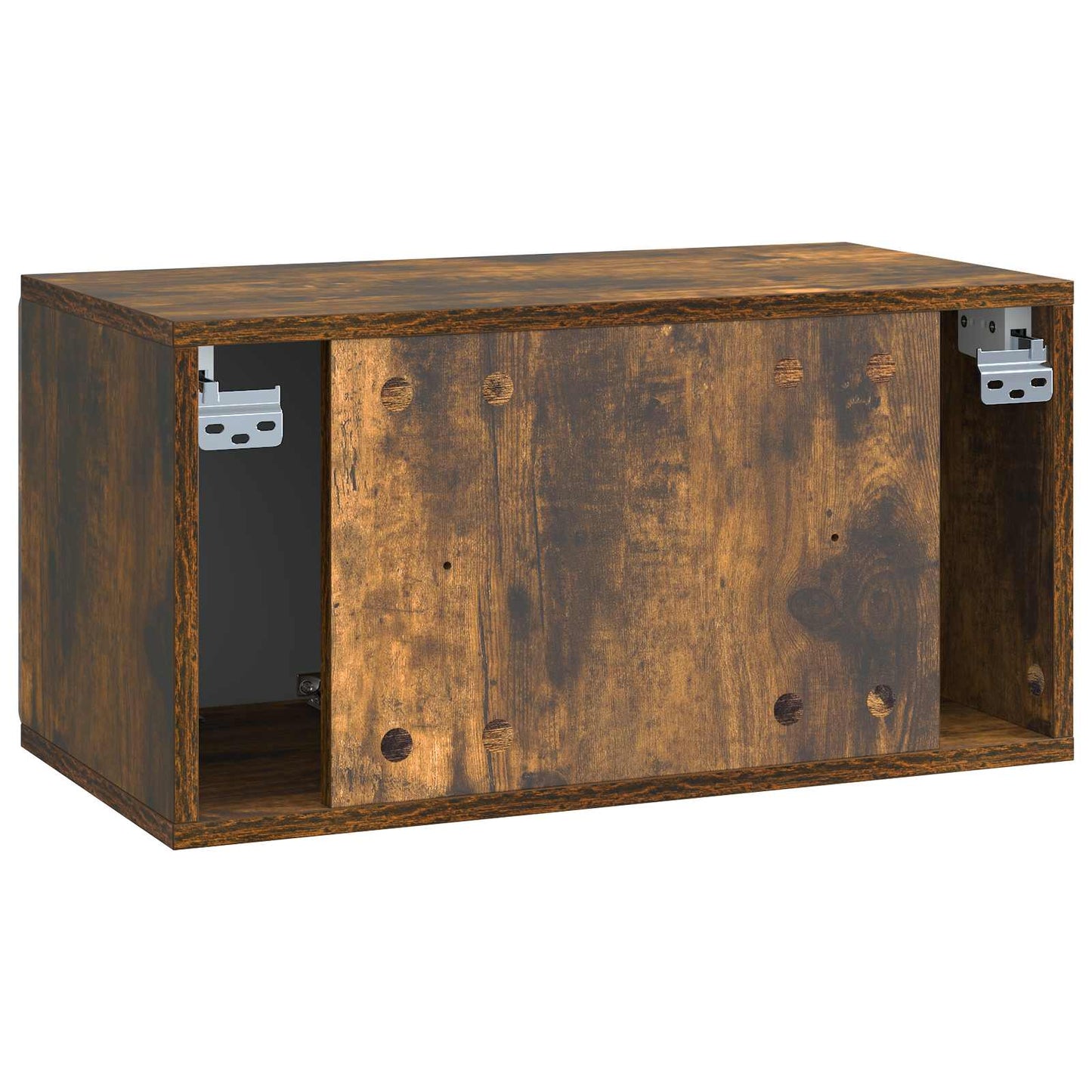 Væghængt TV-skab 59,5 x 31 x 30 cm Røget eg Konstrueret træ