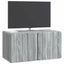 Væghængt TV-skab Vægmonteret Grå sonoma-eg 59,5 x 31 x 30 cm