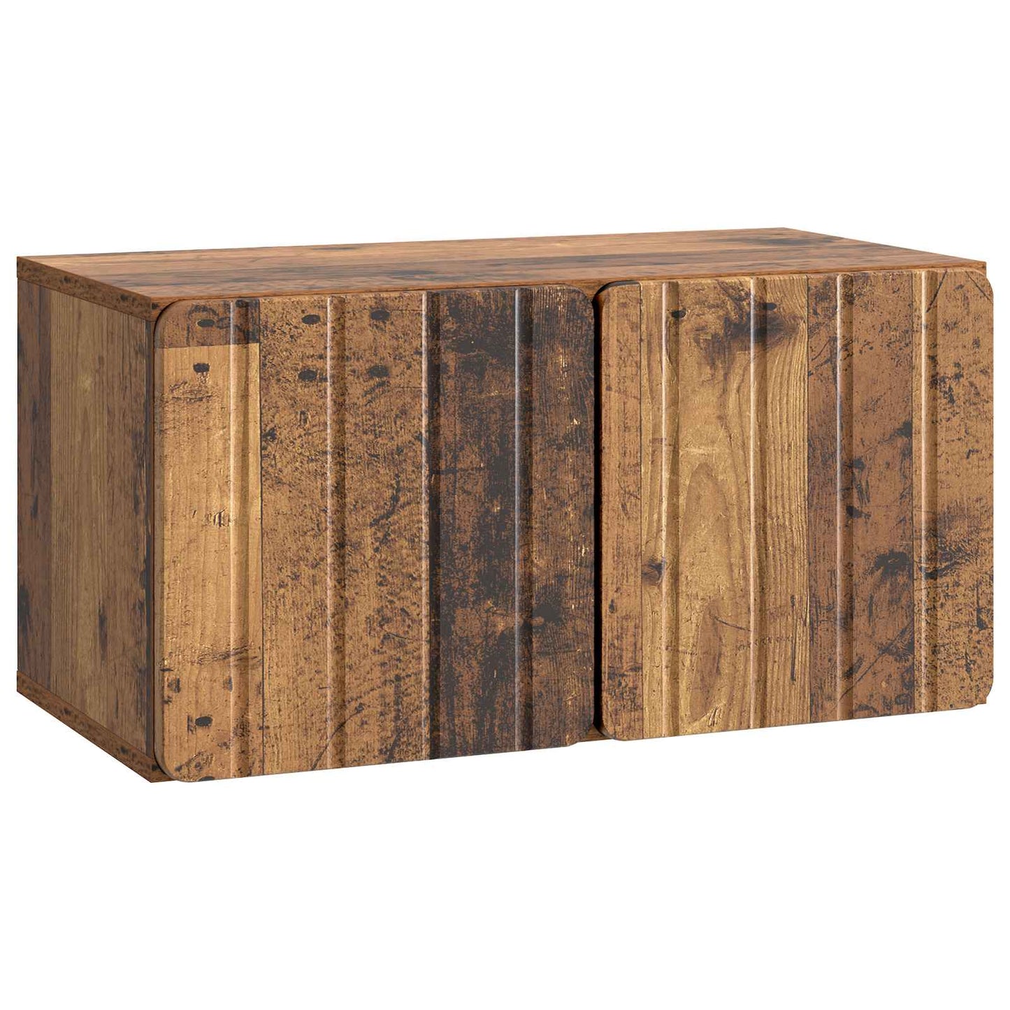 Væghængt TV-skab 59,5 x 31 x 30 cm Gammelt træ Konstrueret træ