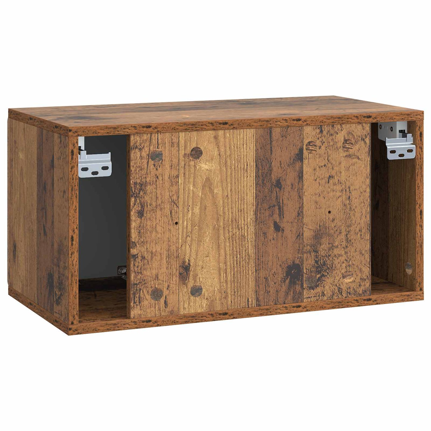 Væghængt TV-skab 59,5 x 31 x 30 cm Gammelt træ Konstrueret træ