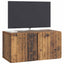 Væghængt TV-skab 59,5 x 31 x 30 cm Gammelt træ Konstrueret træ