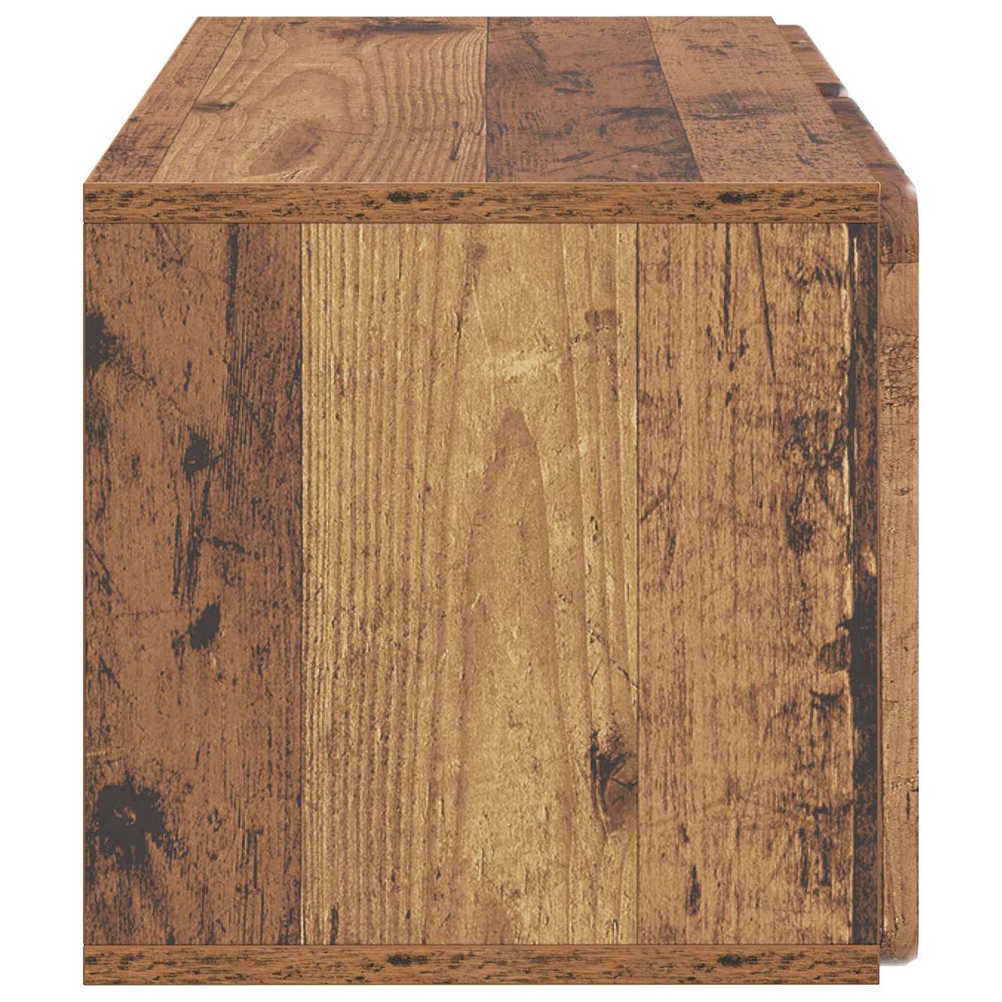 Væghængt TV-skab 59,5 x 31 x 30 cm Gammelt træ Konstrueret træ