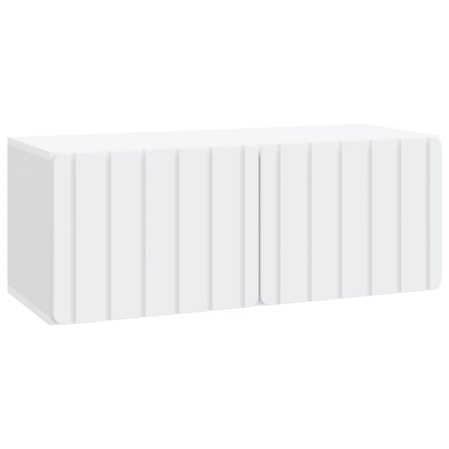 Væghængt TV-skab 78,5 x 31 x 30 cm Hvid Konstrueret træ