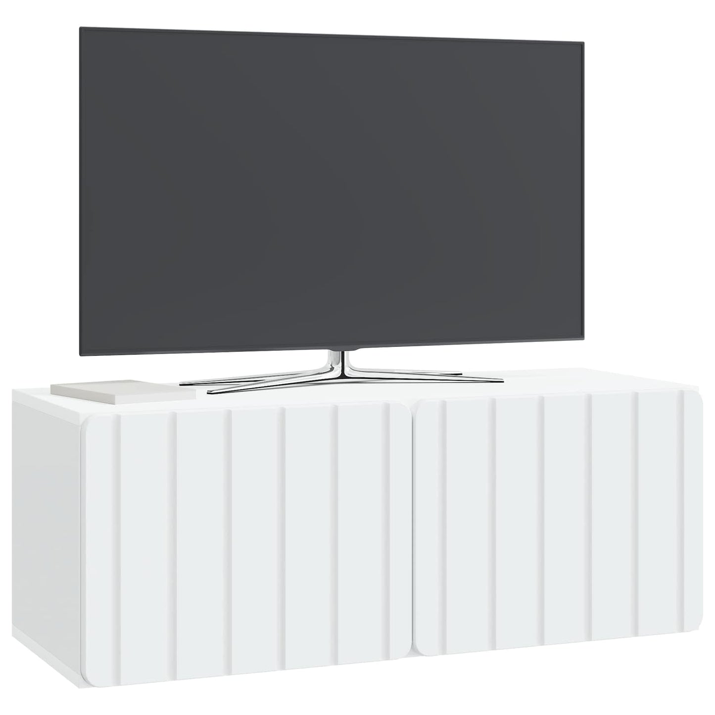 Væghængt TV-skab 78,5 x 31 x 30 cm Hvid Konstrueret træ