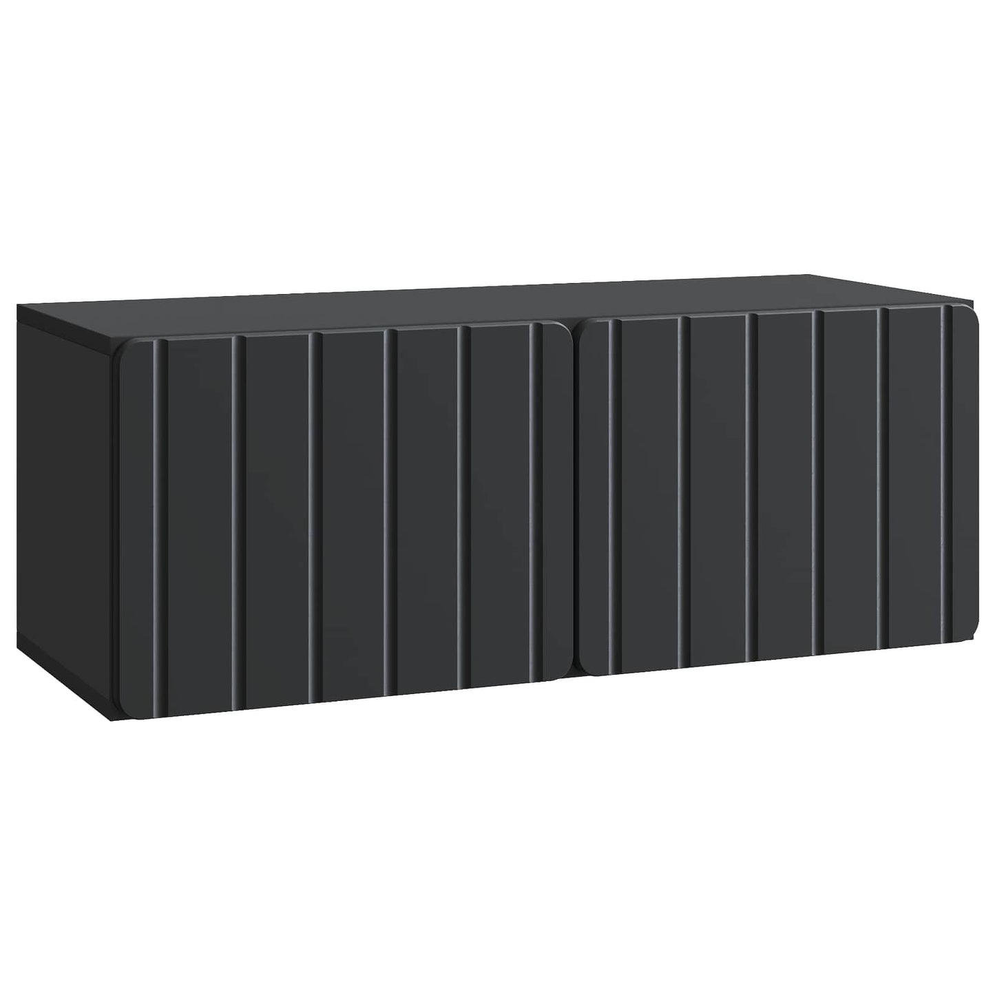 Væghængt TV-skab 78,5 x 31 x 30 cm Sort Konstrueret træ