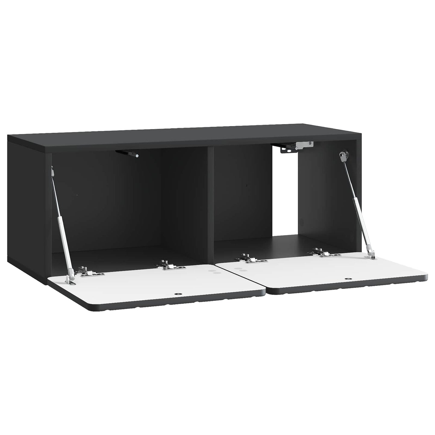 Væghængt TV-skab 78,5 x 31 x 30 cm Sort Konstrueret træ
