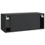 Væghængt TV-skab 78,5 x 31 x 30 cm Sort Konstrueret træ