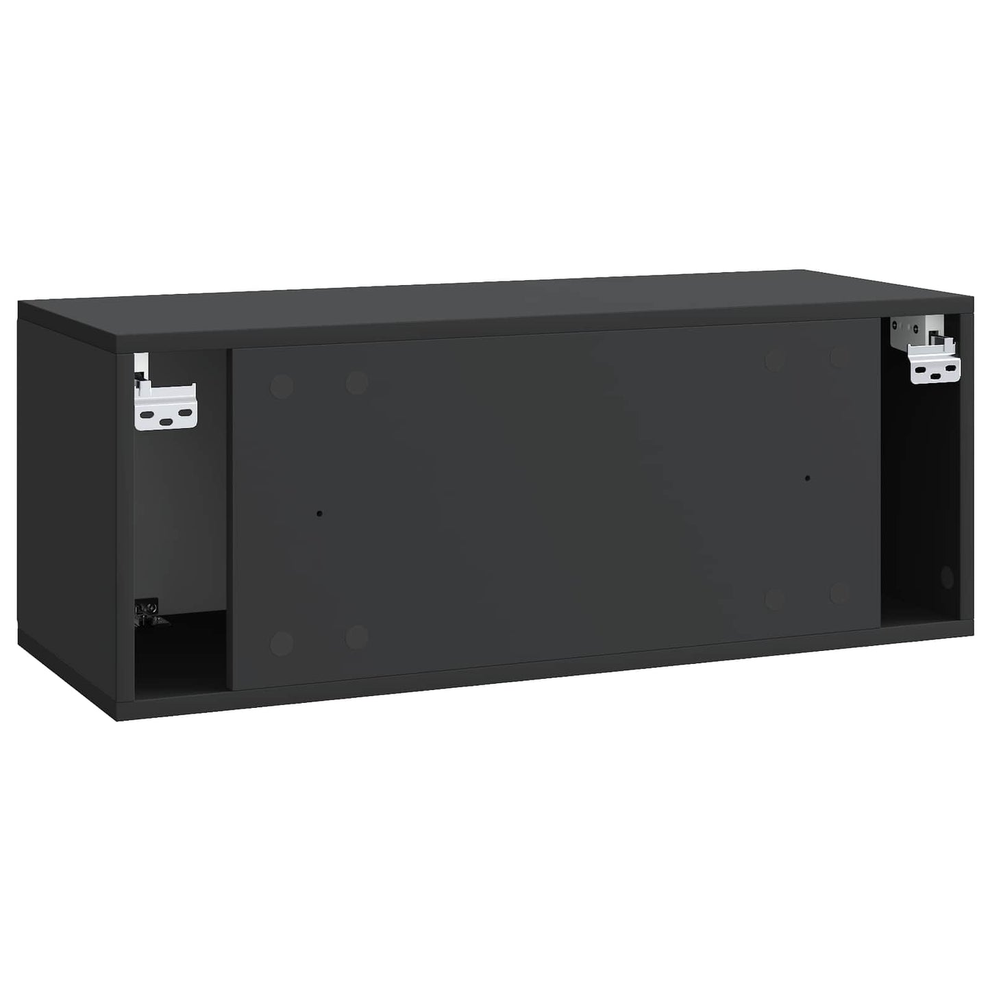 Væghængt TV-skab 78,5 x 31 x 30 cm Sort Konstrueret træ