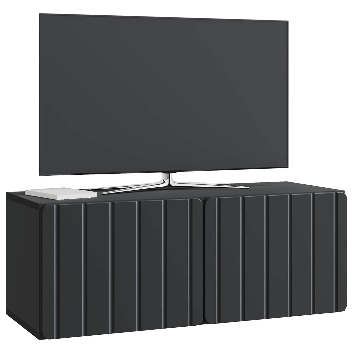 Væghængt TV-skab 78,5 x 31 x 30 cm Sort Konstrueret træ