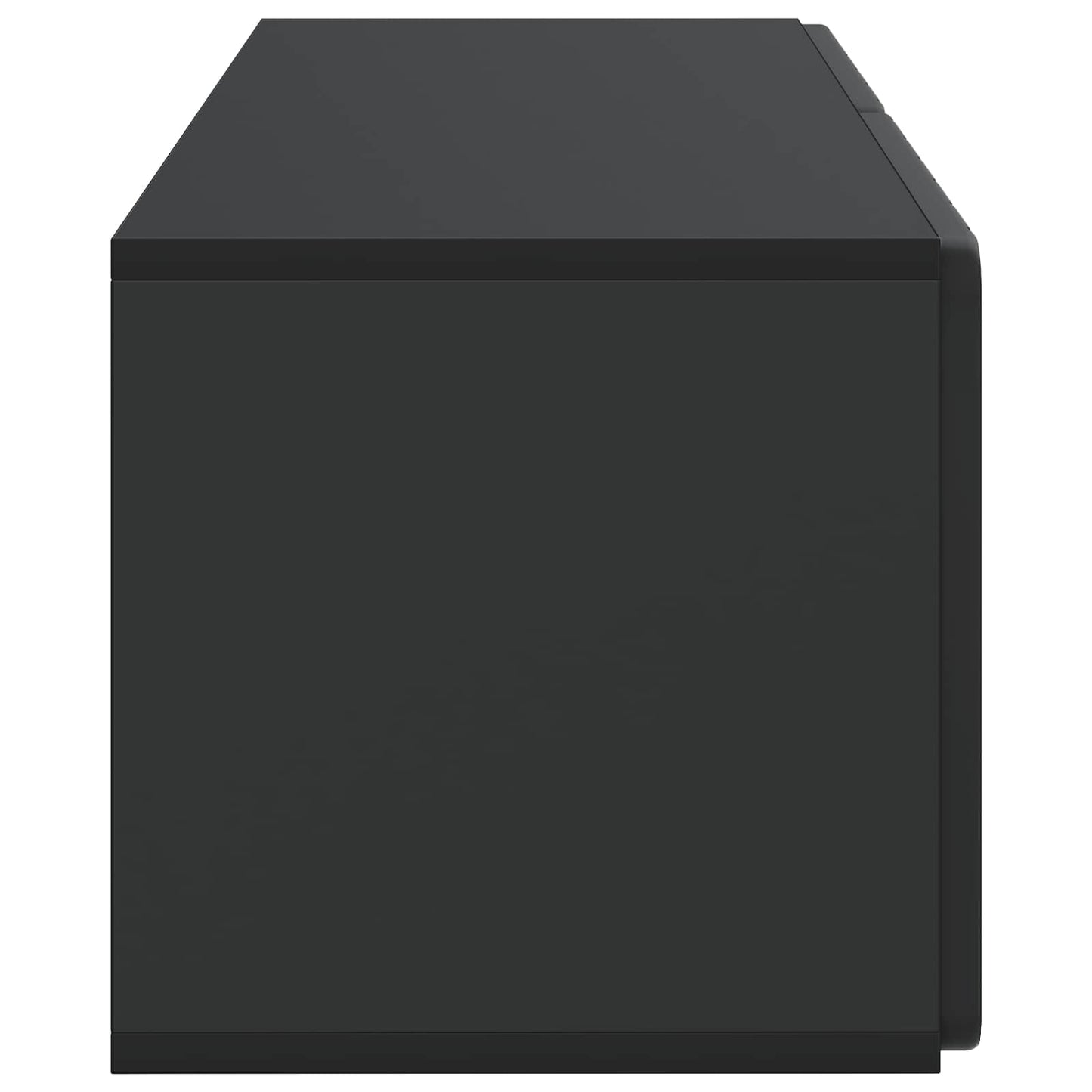 Væghængt TV-skab 78,5 x 31 x 30 cm Sort Konstrueret træ