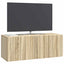 Væghængt TV-skab 78,5 x 31 x 30 cm Sonoma-eg Konstrueret træ