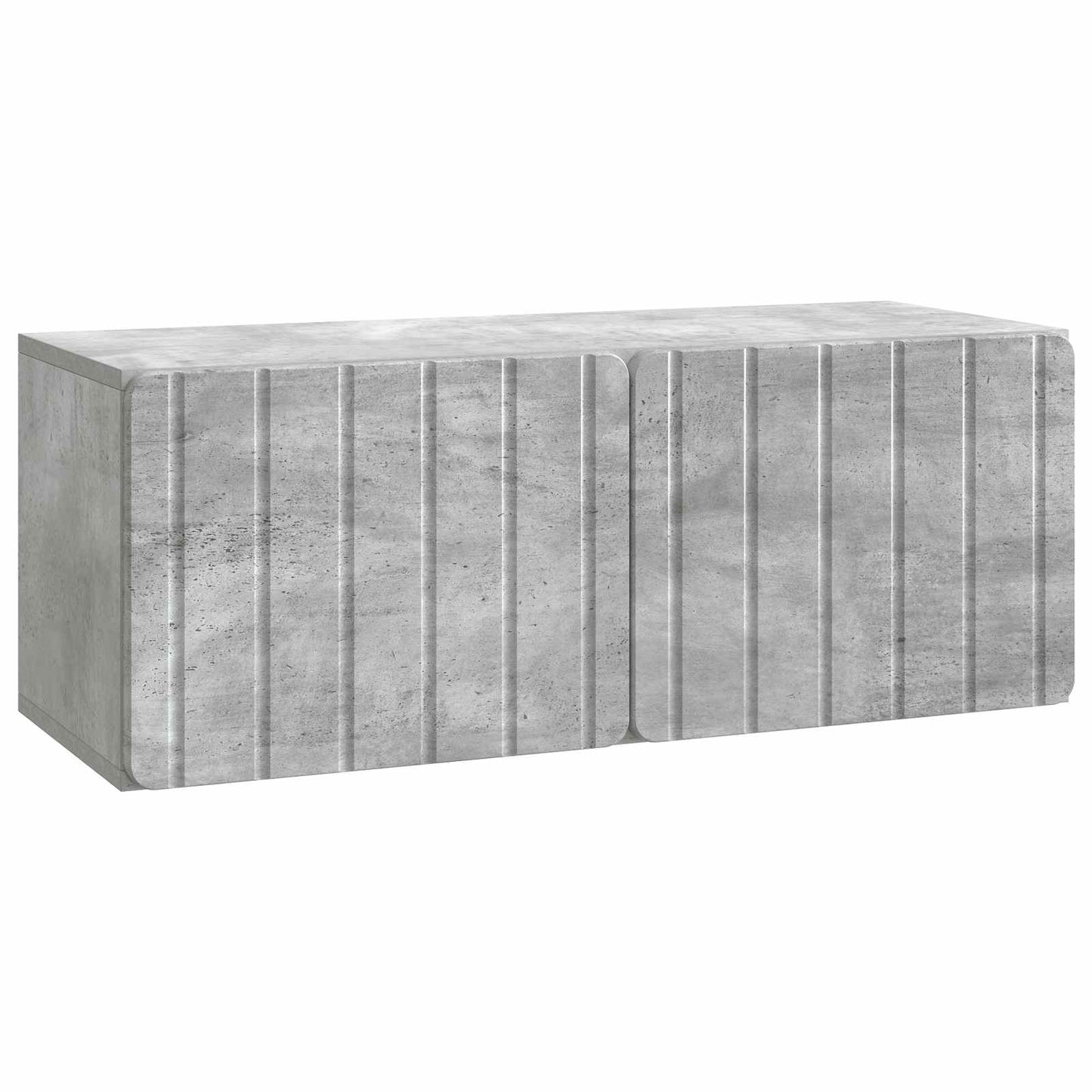 Væghængt TV-skab 78,5 x 31 x 30 cm Betongrå Konstrueret træ