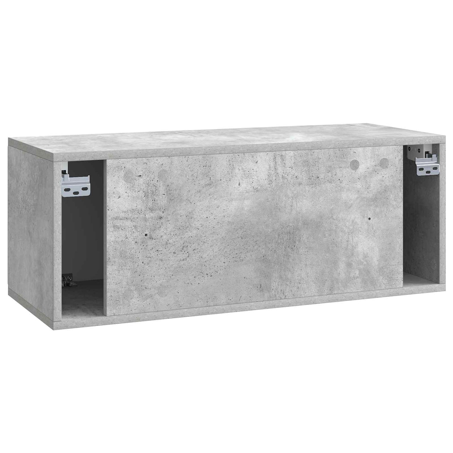 Væghængt TV-skab 78,5 x 31 x 30 cm Betongrå Konstrueret træ
