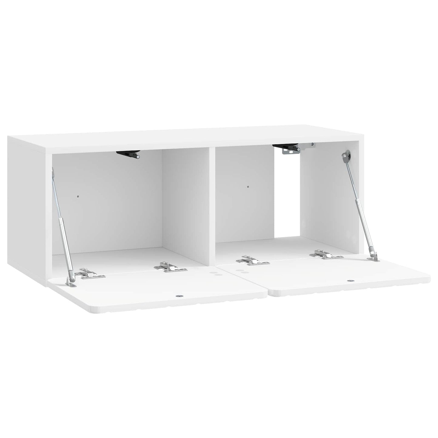Væghængt TV-skab 78,5 x 31 x 30 cm Hvid højglans