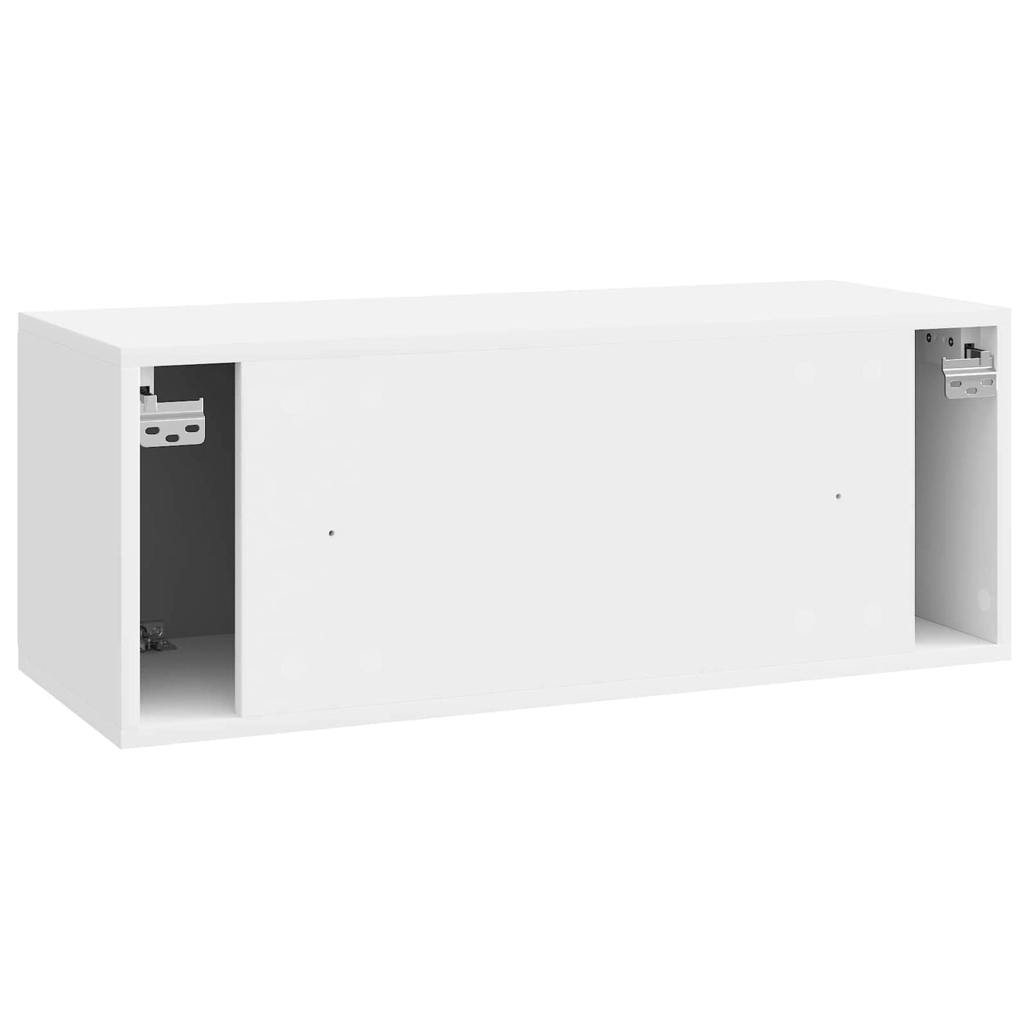 Væghængt TV-skab 78,5 x 31 x 30 cm Hvid højglans