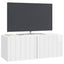 Væghængt TV-skab 78,5 x 31 x 30 cm Hvid højglans